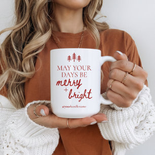 Fröhliche & helle individuelle Weihnachtstasse für Kaffeetasse
