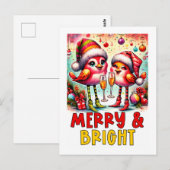 Fröhliche & Helle Vögel  Postkarte (Vorne/Hinten)