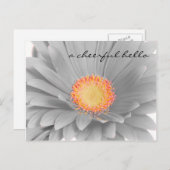 fröhliche "Hello Post Card" Postkarte (Vorne/Hinten)