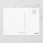 fröhliche "Hello Post Card" Postkarte (Rückseite)