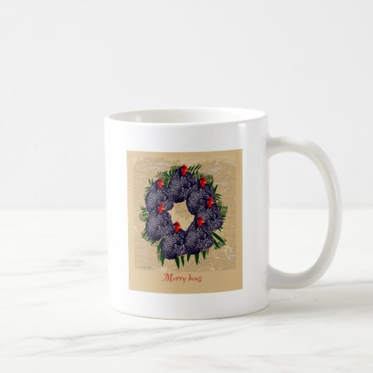 fröhliche Henne-Kranzgeschenke Kaffeetasse (Rechts)