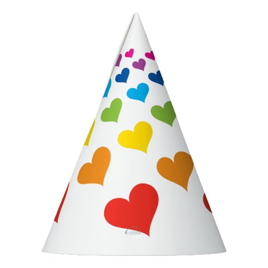 Fröhliche Herzen Partyhütchen (Links)