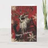 Fröhliche Hexenweihnachtskarte (Vorderseite)