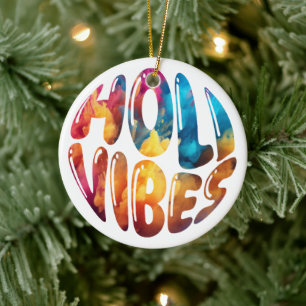Fröhliche Holi-Stimmung Hände Hindu Holi-Fest Gesc Keramik Ornament