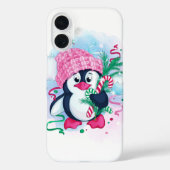 Fröhliche Holiday Penguin Case-Mate iPhone Hülle (Rückseite)