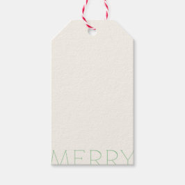 Fröhliche Holly-Tage (Grün) Geschenkanhänger