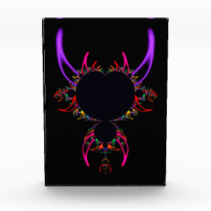 Fröhliche Hörner. Das berühmte Mandelbrot Set Frak Fotoblock