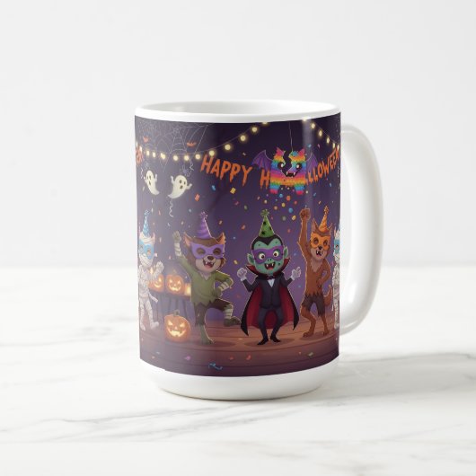 Fröhliche Howl-O-Ween-Party Kaffeetasse (VorderseiteRechts)