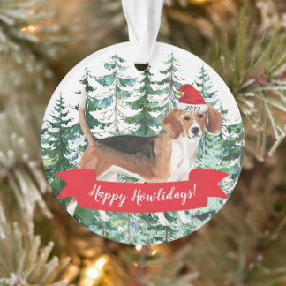 Fröhliche Howlidays Beagle Hund Weihnachten Ornament