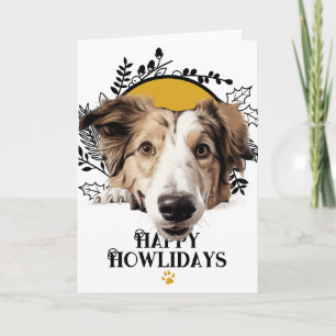 Fröhliche Howlidays Borzoi Hund Weihnachten