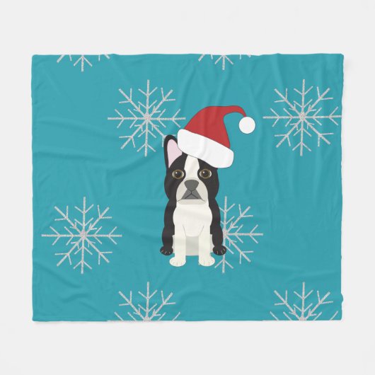 Fröhliche Howlidays Fleecedecke (Vorderseite (Horizontal))
