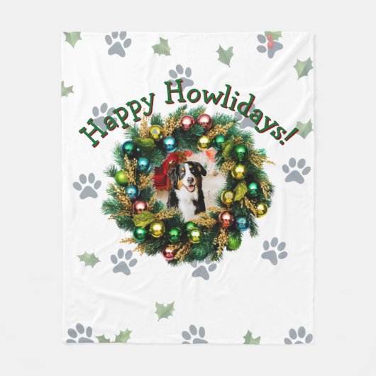 Fröhliche Howlidays Foto Bild Fleecedecke (Vorderseite)
