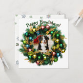 Fröhliche Howlidays Fotokarte Karte (Vorderseite/Rückseite Beispiel)