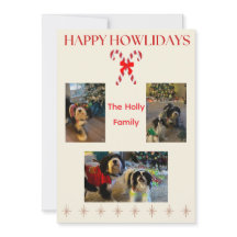 Fröhliche Howlidays Zuckerrohre und Glitzern