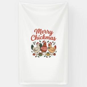 Fröhliche Hühnerweihnachten Hühner Weihnachten Banner