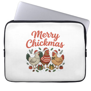 Fröhliche Hühnerweihnachten Hühner Weihnachten Laptopschutzhülle