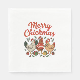 Fröhliche Hühnerweihnachten Hühner Weihnachten Serviette