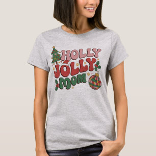 Fröhliche Hunde-Mama Weihnachten Ferien Tierliebha T-Shirt