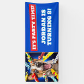 Fröhliche Hunde-Party-Tutgeräte Banner (Vertikal)