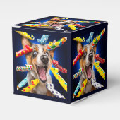 Fröhliche Hundeparty-Tutgeräte Geschenkschachtel (Vorderseite)