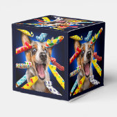 Fröhliche Hundeparty-Tutgeräte Geschenkschachtel (Rückseite)