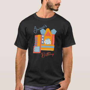 Fröhliche Hüpfparty Bunte Aufblasbare Geburtstag T-Shirt
