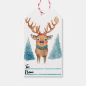 Fröhliche Idee eines Weihnachtsgeschenks für Renti Geschenkanhänger (Vorderseite)