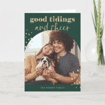 Fröhliche Imitate Gold | Ein Foto Weihnachten