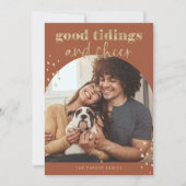 Fröhliche Imitate Gold | Ein Foto Weihnachten (Vorderseite)