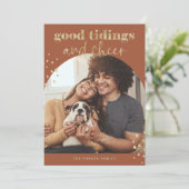 Fröhliche Imitate Gold | Ein Foto Weihnachten (Stehend Vorderseite)