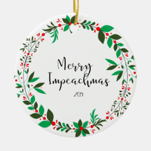 Fröhliche Impeachmas 2019: Trump-Gedenken Keramik Ornament