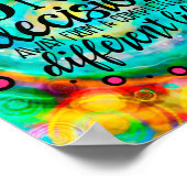 Fröhliche Inspiration "One Decision "Klassenzimmer Poster (Ecke)