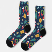 Fröhliche Jumble Crew Socken (Linkes Detail)