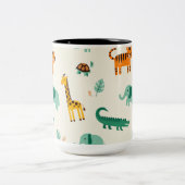 Fröhliche Jungle Animal Tasse Geschenk für Tierfre (Mittel)