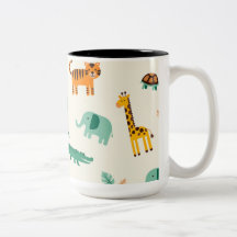 Fröhliche Jungle Animal Tasse Geschenk für Tierfre