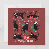 Fröhliche Katzenweihnachten Lustiges Weihnachten S (Vorderseite)