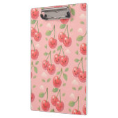 Fröhliche Kawaii Cherry Muster Illustration Klemmbrett (Links)