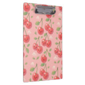 Fröhliche Kawaii Cherry Muster Illustration Klemmbrett (Rechts)