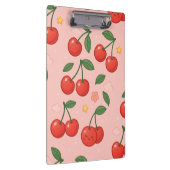 Fröhliche Kawaii Cherry Muster Illustration Klemmbrett (Rechts)