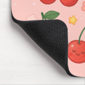 Fröhliche Kawaii Cherry Muster Illustration Mousepad (Ecke)