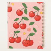 Fröhliche Kawaii Cherry Muster Illustration Planer (Rückseite)