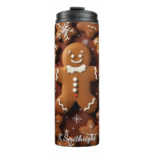 Fröhliche Kekspaarade Thermosbecher (Vorderseite)