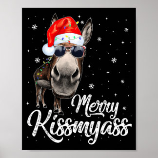Fröhliche Kissmy Sarkastische Weihnachten Lustige Poster
