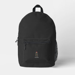 Fröhliche Kissmyass Lustige Katze Weihnachtslichte Bedruckter Rucksack