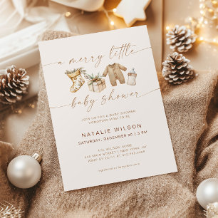 Fröhliche kleine Babyparty Geschlechtsneutral Boho Einladung