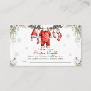 Fröhliche kleine Babyparty-Windel-Raffle Begleitkarte