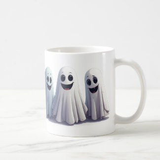 Fröhliche kleine Geisterfreunde Halloween-Feier ✨ Kaffeetasse
