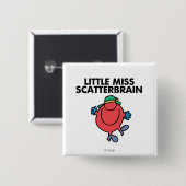 Fröhliche kleine Miss Schlumpfine Button (Vorne & Hinten)