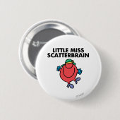 Fröhliche kleine Miss Schlumpfine Button (Vorne & Hinten)