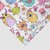 Fröhliche kleine Monster Seidenpapier (Detail)